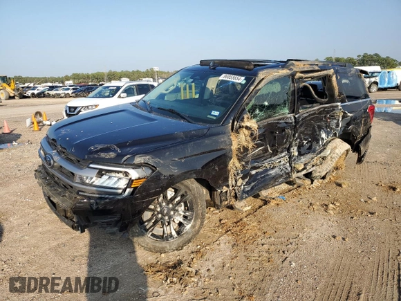 2023 Ford Expedition XLT with VIN 1FMJU1H83PEA04920, listed as a Copart auction lot 86855654 with 49,509 mi miles and Salvage Title. Bid and sale history available at carsss.com. Image 1.
