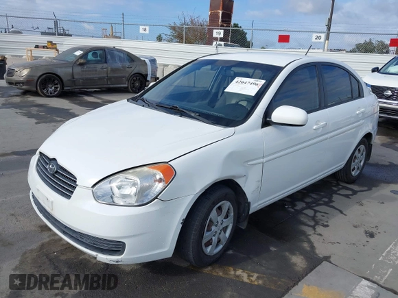 2011 Hyundai Accent GLS with VIN KMHCN4ACXBU619503, listed as a IAAI auction lot 42047496 with 131,135 mi miles. Bid and sale history available at carsss.com. Image 2.
