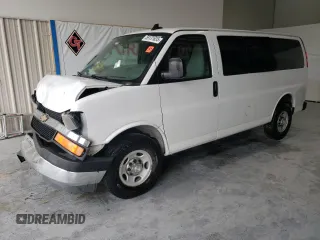 2017 Chevrolet Express Passenger LT с VIN 1GAZGMFG3H1267792, выставлен на аукционе Copart как лот 59131635 с пробегом 105 259 миль миль и Списание • Salvage title. История ставок и продаж доступна на DreamBid. Изображение 1.