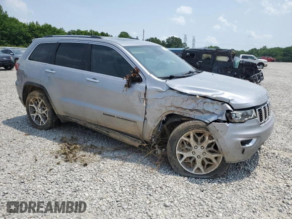 2021 Jeep Grand Cherokee Limited with VIN 1C4RJEBG4MC844459, listed as a Copart auction lot 58844255 with 52,580 mi miles and Salvage title. Bid and sale history available at DreamBid. Image 4.