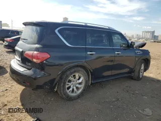 2014 Infiniti QX80 z VIN JN8AZ2NC1E9353024, wystawiony jako Copart lot #55503445 z przebiegiem 133 409 mil mil oraz Szkoda całkowita • Salvage title. Historia ofert i sprzedaży dostępna na DreamBid. Obrazek 3.