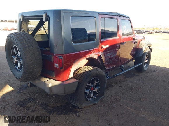2010 Jeep Wrangler Unlimited Rubicon with VIN 1J4BA6H14AL110534, listed as a IAAI auction lot 41382867 with 246,087 mi miles and . Bid and sale history available at DreamBid. Image 4.