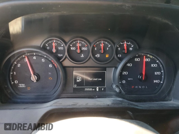 2021 Chevrolet Silverado 1500 with VIN 1GC3WLE72MF211657, listed as a Copart auction lot 50342235 with 250,508 mi miles and Clean Title. Bid and sale history available at DreamBid. Image 9.