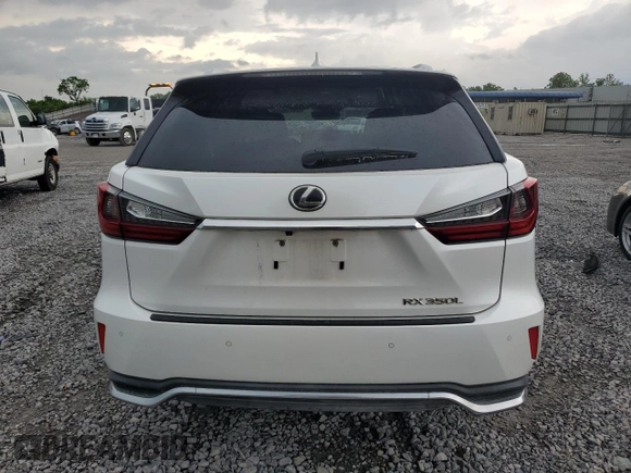 2018 Lexus RX 350L Premium with VIN JTJGZKCA8J2007480, listed as a Copart auction lot 54119405 with 93,289 mi miles and Salvage title. Bid and sale history available at DreamBid. Image 6.