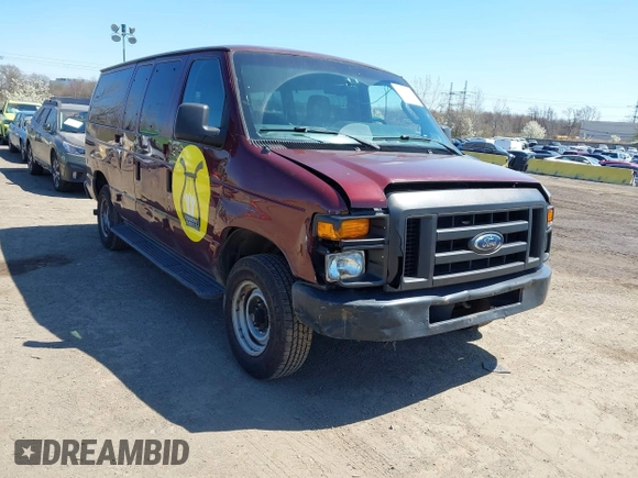 2011 Ford Econoline Passenger XL with VIN 1FBNE3BL3BDA44686, listed as a IAAI auction lot 41987064 with 76,116 mi miles. Bid and sale history available at carsss.com. Image 1.