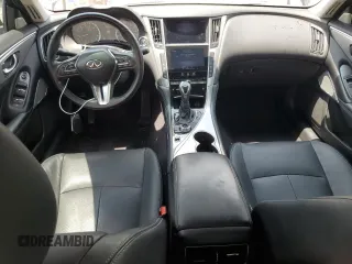 2021 Infiniti Q50 Luxe with VIN JN1EV7BR5MM752693, listed as a Copart auction lot 60027225 with 74,398 mi miles and Salvage title. Bid and sale history available at DreamBid. Image 8.