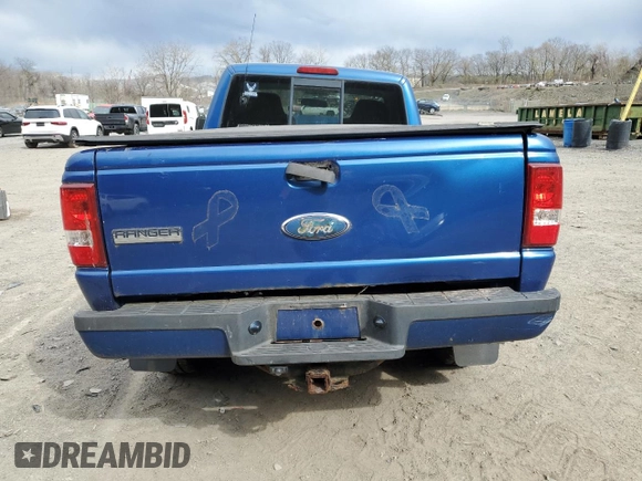 2007 Ford Ranger XL with VIN 1FTYR11E57PA56901, listed as a Copart auction lot 53046805 with 0 mi miles and Salvage Title. Bid and sale history available at carsss.com. Image 6.