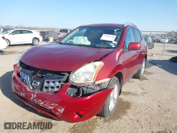 2013 Nissan Rogue S with VIN JN8AS5MT7DW001167, listed as a IAAI auction lot 41846678 with 186,299 mi miles. Bid and sale history available at carsss.com. Image 17.