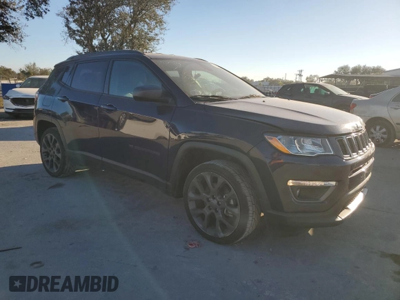 2021 Jeep Compass 80th Anniversary with VIN 3C4NJCEB2MT604012, listed as a Copart auction lot 41590805 with 67,491 mi miles and Non Repairable. Bid and sale history available at carsss.com. Image 4.