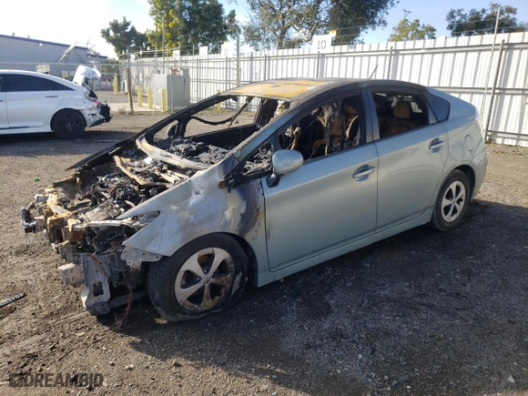2012 Toyota Prius One with VIN JTDKN3DU9C5476151, listed as a Copart auction lot 82054184 with 0 mi miles and Non Repairable. Bid and sale history available at carsss.com. Image 1.
