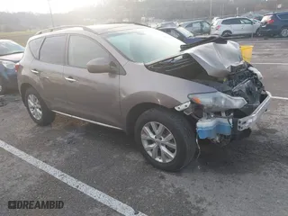2013 Nissan Murano S with VIN JN8AZ1MW1DW306176, listed as a IAAI auction lot 41192677 with 238,686 mi miles. Bid and sale history available at carsss.com. Image 1.