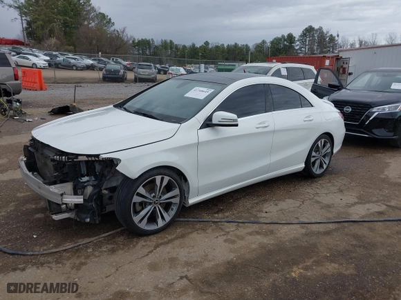 2019 Mercedes-Benz CLA with VIN WDDSJ4EB6KN708160, listed as a IAAI auction lot 41740649 with 128,900 mi miles. Bid and sale history available at carsss.com. Image 2.