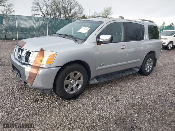 2007 Nissan Armada SE with VIN 5N1BA08A97N724331, listed as a IAAI auction lot 41928911 with 128,925 mi miles. Bid and sale history available at carsss.com. Image 2.