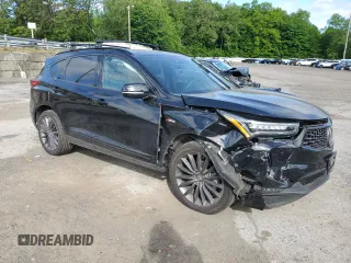 2023 Acura RDX Advance with VIN 5J8TC2H80PL019474, listed as a Copart auction lot 57216245 with 16,359 mi miles and Salvage title. Bid and sale history available at DreamBid. Image 4.