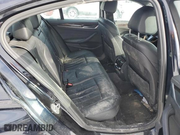 2018 BMW 5 Series 530e xDrive with VIN WBAJB1C58JG623335, listed as a Copart auction lot 44366485 with 156,322 mi miles and Salvage Title. Bid and sale history available at carsss.com. Image 10.