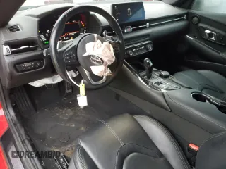 2023 Toyota GR Supra 3.0 with VIN WZ1DB0G08PW056651, listed as a Copart auction lot 85150754 with 31,194 mi miles and Salvage Title. Bid and sale history available at carsss.com. Image 8.