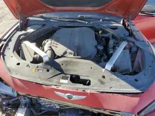2019 Genesis G70 Advanced with VIN KMTG34LE5KU021265, listed as a Copart auction lot 48575855 with 52,650 mi miles and Salvage Title. Bid and sale history available at carsss.com. Image 11.