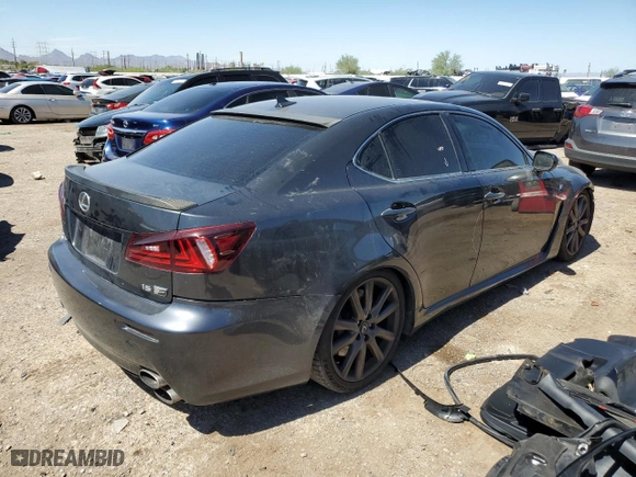 2009 Lexus IS F with VIN JTHBP262X95005567, listed as a Copart auction lot 71840444 with NaN miles and Salvage Title. Bid and sale history available at carsss.com. Image 3.