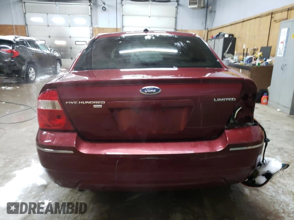 2007 Ford Five Hundred Limited с VIN 1FAFP28187G113829, выставлен на аукционе Copart как лот 43576415 с пробегом Не указан миль и Чистый • Clean title. История ставок и продаж доступна на DreamBid. Изображение 6.