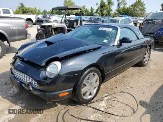 2002 Ford Thunderbird Hardtop Premium with VIN 1FAHP60A22Y107619, listed as a Copart auction lot 55755765 with 32,306 mi miles and Non Repairable. Bid and sale history available at DreamBid. Image 1.