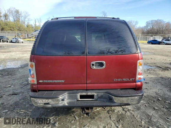 2002 Chevrolet Suburban LS with VIN 1GNEC16Z42J319902, listed as a Copart auction lot 47227475 with 217,216 mi miles and Salvage title. Bid and sale history available at DreamBid. Image 6.