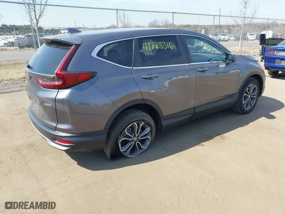 2022 Honda CR-V EX with VIN 5J6RW2H52NA007948, listed as a IAAI auction lot 41773316 with 56,767 mi miles. Bid and sale history available at carsss.com. Image 4.