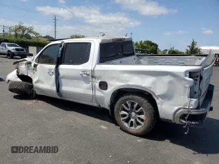 2021 Chevrolet Silverado 1500 LT with VIN 3GCUYDET6MG206476, listed as a Copart auction lot 53552215 with 130,103 mi miles and Salvage Title. Bid and sale history available at carsss.com. Image 2.