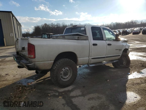 2005 Dodge Ram 3500 SLT with VIN 3D7LS38C65G759977, listed as a Copart auction lot 80348424 with 0 mi miles and Salvage Title. Bid and sale history available at carsss.com. Image 3.