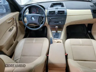 2006 BMW X3 3.0i with VIN WBXPA93456WD29965, listed as a Copart auction lot 47667055 with 165,785 mi miles and Salvage Title. Bid and sale history available at carsss.com. Image 8.