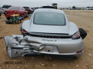2025 Porsche Cayman S with VIN WP0AB2A83SK261452, listed as a Copart auction lot 51907845 with 462 mi miles and Salvage Title. Bid and sale history available at DreamBid. Image 6.