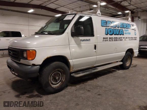 2006 Ford Econoline Cargo with VIN 1FTNE24W56DA13331, listed as a IAAI auction lot 41822424 with 370,496 mi miles and . Bid and sale history available at DreamBid. Image 23.