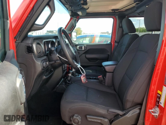2022 Jeep Wrangler Unlimited Willys with VIN 1C4HJXDM4NW252778, listed as a Copart auction lot 72534664 with 20,014 mi miles and Salvage Title. Bid and sale history available at DreamBid. Image 7.