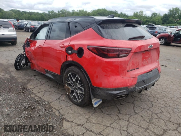 2023 Chevrolet Blazer RS с VIN 3GNKBKRS4PS162078, выставлен на аукционе Copart как лот 63374485 с пробегом Не указан миль и Списание • Salvage title. История ставок и продаж доступна на DreamBid. Изображение 2.