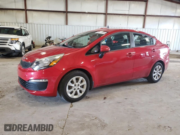 2017 Kia Rio LX with VIN KNADM4A34H6035510, listed as a Copart auction lot 63038054 with 52,837 mi miles and Salvage Title. Bid and sale history available at carsss.com. Image 1.