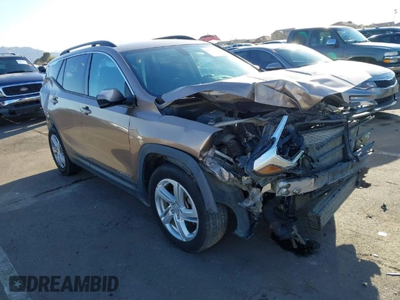 2018 GMC Terrain SLE with VIN 3GKALMEX6JL148686, listed as a IAAI auction lot 41626983 with 157,635 mi miles. Bid and sale history available at carsss.com. Image 1.