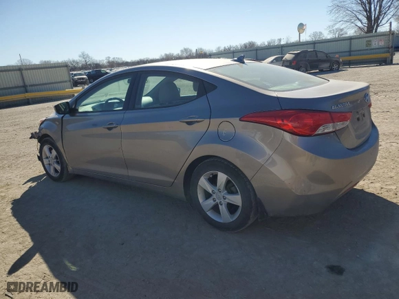 2013 Hyundai Elantra Limited PZEV with VIN 5NPDH4AE0DH231565, listed as a Copart auction lot 47442315 with 102,618 mi miles and Salvage Title. Bid and sale history available at carsss.com. Image 2.