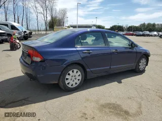 2010 Honda Civic Sdn DX-VP with VIN 2HGFA1F34AH535491, listed as a Copart auction lot 52815665 with 81,339 mi miles and Salvage Title. Bid and sale history available at carsss.com. Image 3.