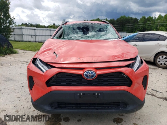 2023 Toyota RAV4 Hybrid LE with VIN 4T3LWRFV8PU098106, listed as a Copart auction lot 57988765 with 17,580 mi miles and Salvage title. Bid and sale history available at DreamBid. Image 5.