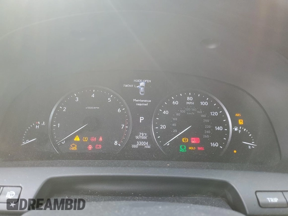 2016 Lexus LS 460 with VIN JTHCL5EF4G5026630, listed as a Copart auction lot 78820504 with 33,004 mi miles and Clean title. Bid and sale history available at DreamBid. Image 9.
