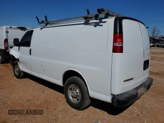 2021 Chevrolet Express Cargo with VIN 1GCWGAFP3M1233886, listed as a Copart auction lot 43017505 with Not provided miles and Salvage title. Bid and sale history available at DreamBid. Image 2.