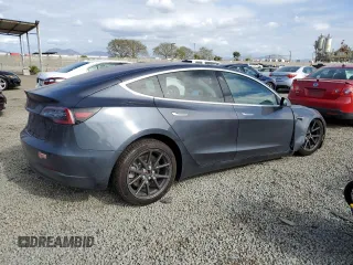 2018 Tesla Model 3 Long Range Battery with VIN 5YJ3E1EA2JF038886, listed as a Copart auction lot 52436365 with 47,548 mi miles and Salvage Title. Bid and sale history available at DreamBid. Image 3.