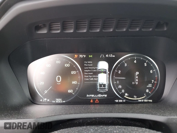 2018 Volvo XC90 Inscription with VIN YV4A22PL3J1359765, listed as a Copart auction lot 62863545 with 78,291 mi miles and Salvage title. Bid and sale history available at DreamBid. Image 9.