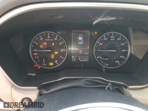 2020 Subaru Legacy Limited with VIN 4S3BWAN61L3024692, listed as a Copart auction lot 59317595 with 84,639 mi miles and Salvage title. Bid and sale history available at DreamBid. Image 9.