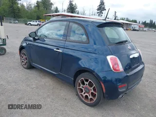 2015 FIAT 500 Sport z VIN 3C3CFFBR4FT504092, wystawiony jako IAAI lot #42273180 z przebiegiem 125 251 mil mil oraz . Historia ofert i sprzedaży dostępna na DreamBid. Obrazek 3.