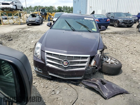 2009 Cadillac CTS AWD w/1SB with VIN 1G6DT57V490106958, listed as a Copart auction lot 64246244 with 0 mi miles and Salvage Title. Bid and sale history available at carsss.com. Image 5.
