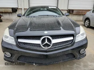 2009 Mercedes-Benz SL 550 with VIN WDBSK71F09F143389, listed as a Copart auction lot 49651665 with 110,204 mi miles and Salvage title. Bid and sale history available at DreamBid. Image 5.