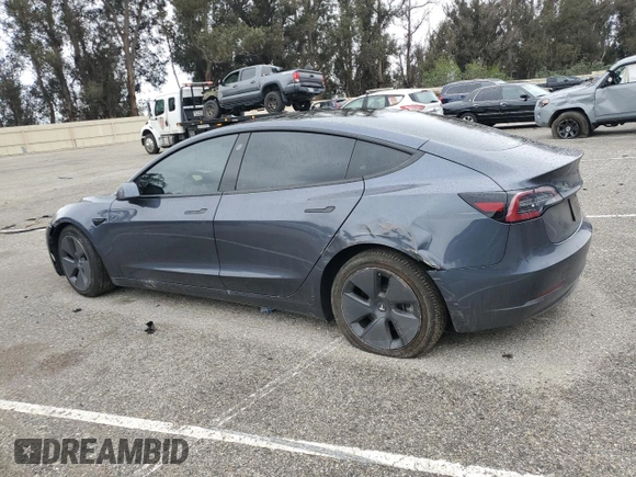2023 Tesla Model 3 with VIN 5YJ3E1EA9PF543672, listed as a Copart auction lot 48211035 with Not Provided miles and Salvage Title. Bid and sale history available at DreamBid. Image 2.