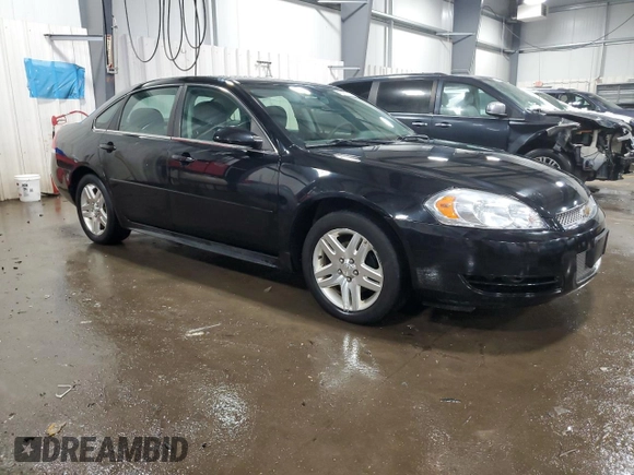 2016 Chevrolet Impala LT with VIN 2G1WB5E37G1102357, listed as a Copart auction lot 45478315 with 191,530 mi miles and Salvage Title. Bid and sale history available at DreamBid. Image 4.
