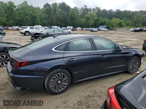 2020 Hyundai Sonata Hybrid Limited with VIN KMHL54JJXLA010557, listed as a Copart auction lot 48405174 with 0 mi miles and Salvage Title. Bid and sale history available at carsss.com. Image 3.