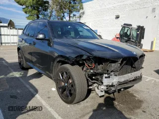 2021 BMW X5 xDrive45e with VIN 5UXTA6C03M9H56515, listed as a Copart auction lot 45798715 with 59,156 mi miles and Salvage Title. Bid and sale history available at carsss.com. Image 4.